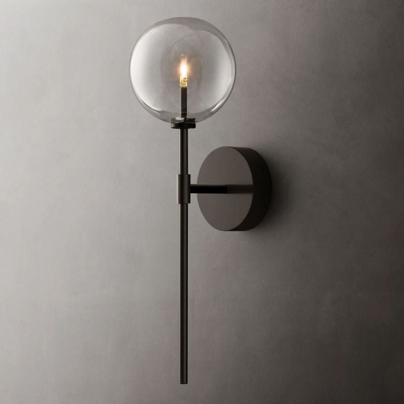 Glass Globe Sconce-Meet Lighting