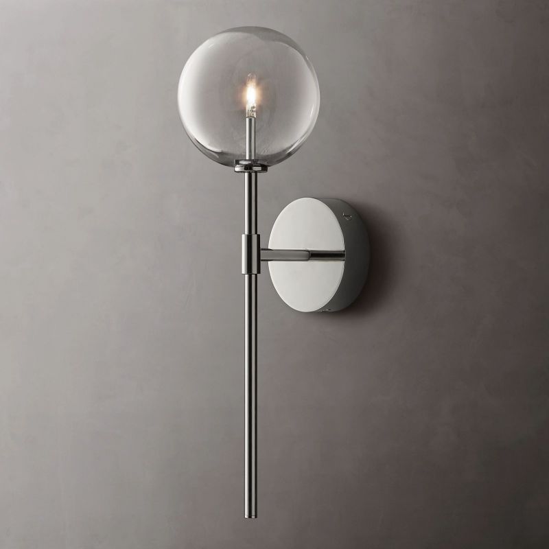 Glass Globe Sconce-Meet Lighting