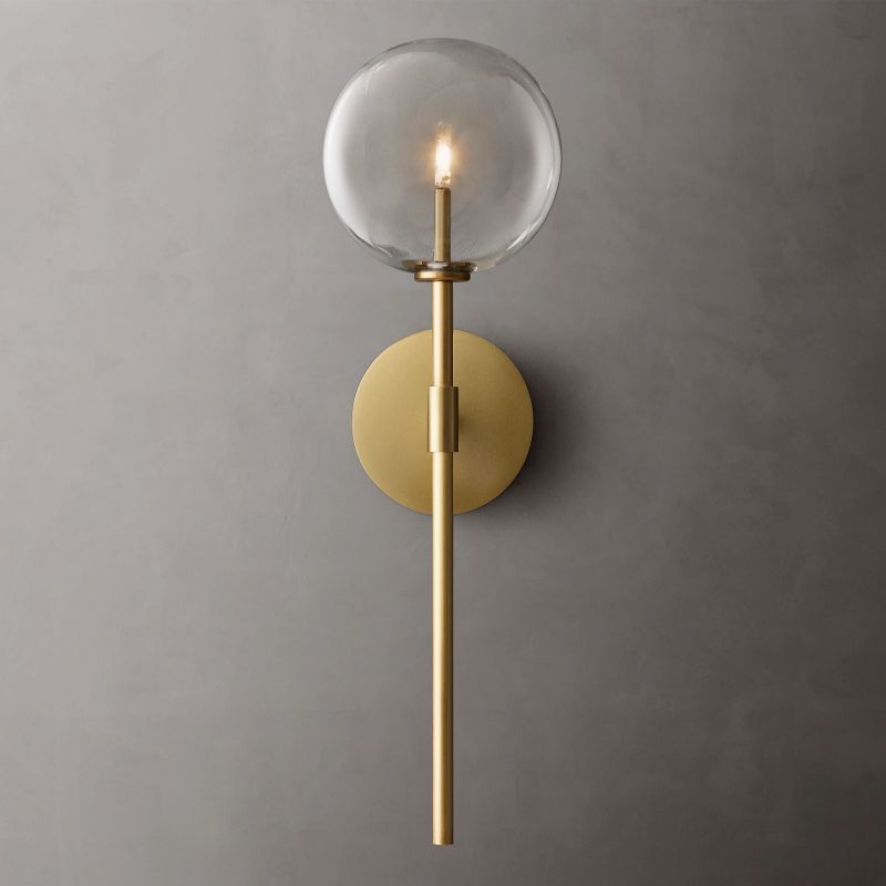 Glass Globe Sconce-Meet Lighting