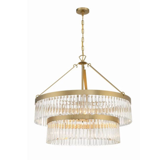 Grant 2-Tier Round Chandelier 32"-Meet Lighting