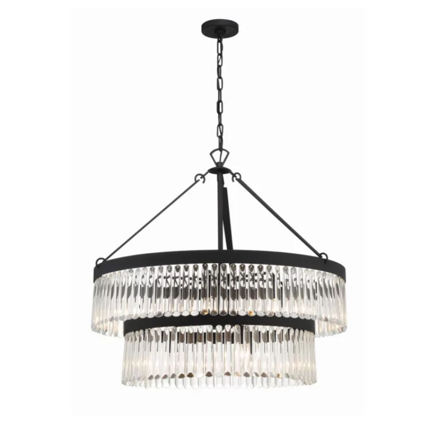 Grant 2-Tier Round Chandelier 32"-MEET LIGHTING