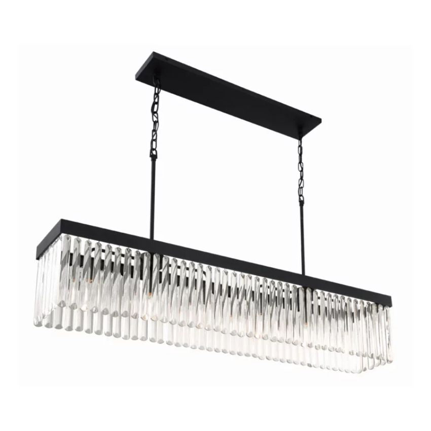 Grant Rectangle Chandelier-MEET LIGHTING