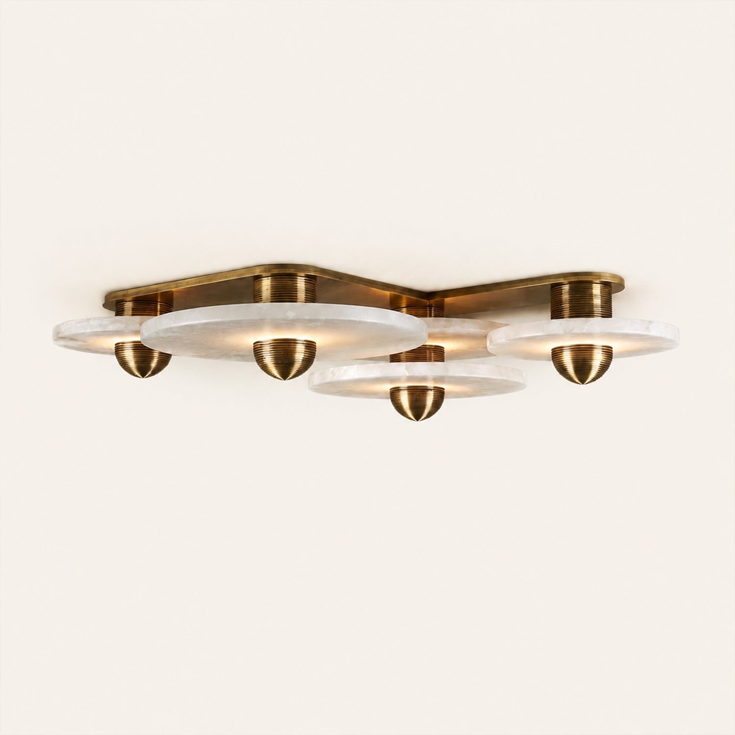 Median Alabaster Flush mount - 4 Surface by Meetlighting