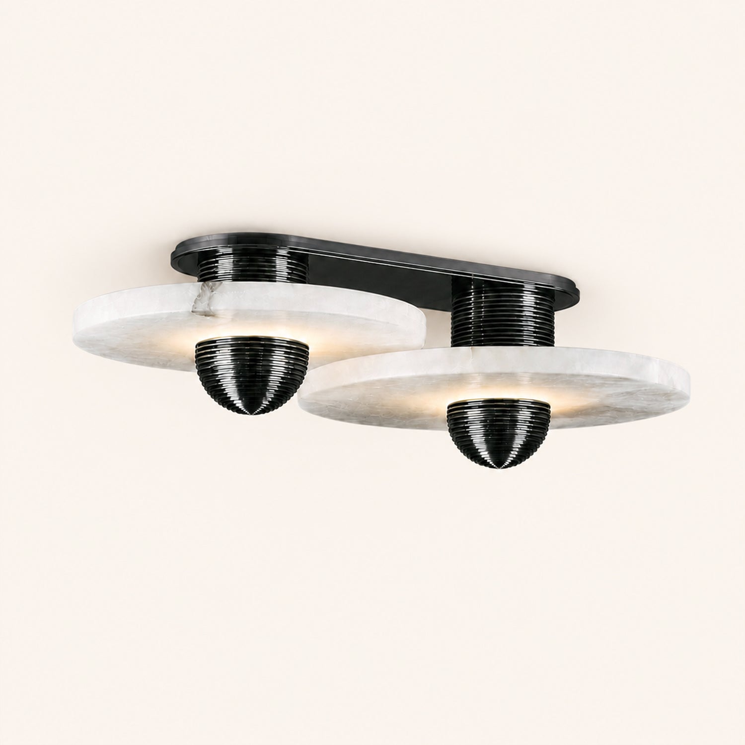 Median Alabaster Flush mount - 2 Surface by Meetlighting