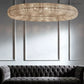 Halo Crystal Aperture Round Chandelier D32"-Meet Lighting