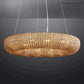 Halo Crystal Aperture Round Chandelier D32"-Meet Lighting