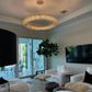 Halo Crystal Aperture Round Chandelier D72"-Meet Lighting