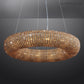 Halo Crystal Aperture Round Chandelier D72"-Meet Lighting