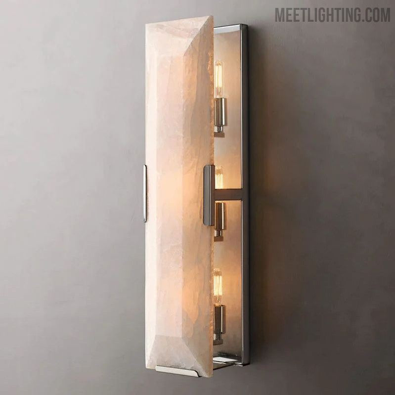 Harlow Calcite Linear Sconce-Meet Lighting