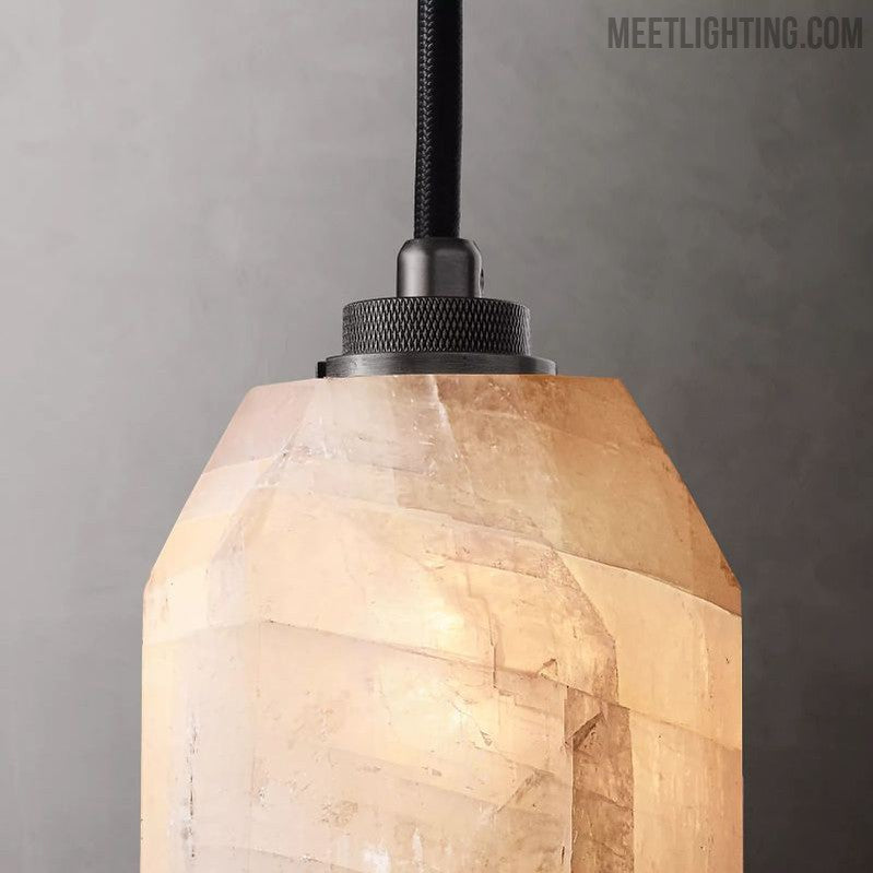 Harlow Calcite Pendant-Meet Lighting