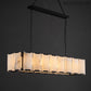 Harlow Calcite Rectangular Chandelier 62"-Meet Lighting