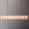 Harlow Calcite Rectangular Chandelier 74"-MEET LIGHTING