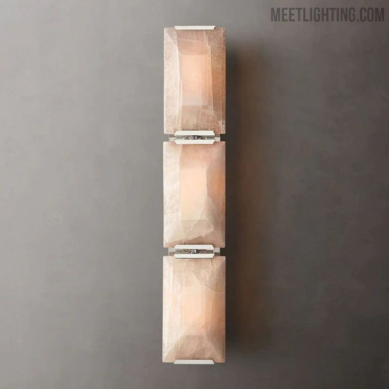 Harlow Calcite Triple Sconce-Meet Lighting