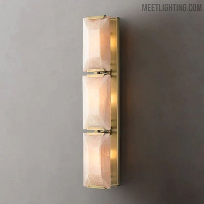 Harlow Calcite Triple Sconce-Meet Lighting