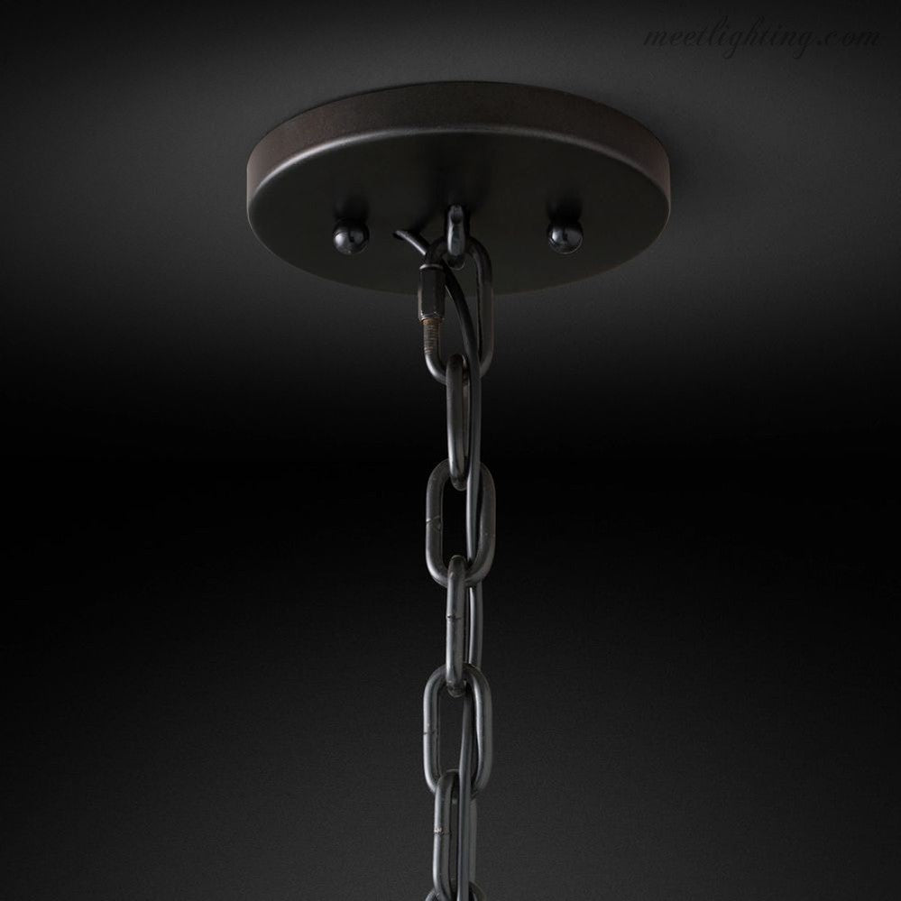 Harlow Crystal Round Chandelier 31"-MEET LIGHTING