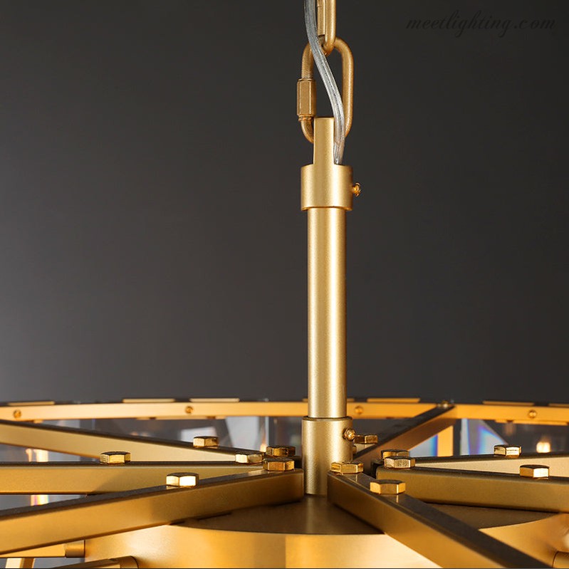 Harlow Crystal Round Chandelier 43"-MEET LIGHTING