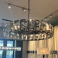 Harlow Crystal Round Chandelier 31"-Meet Lighting