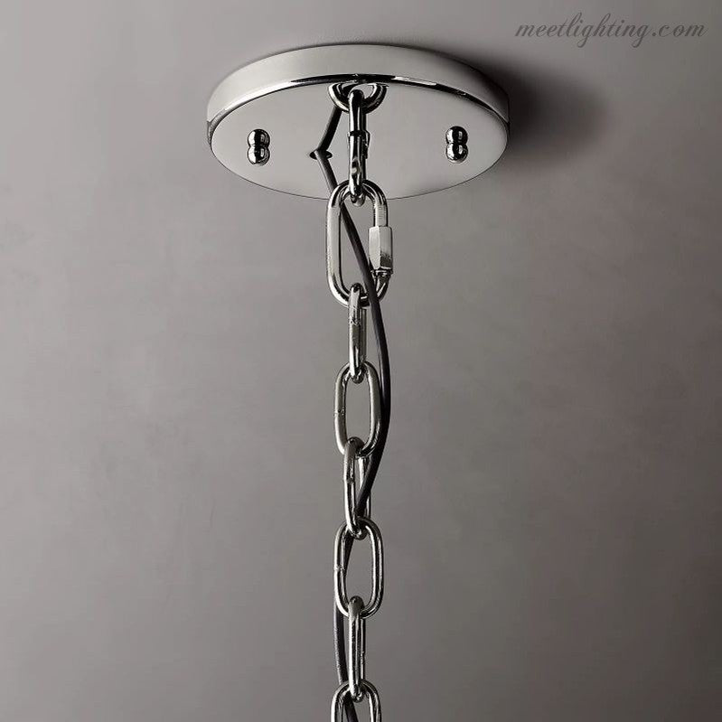 Harlow Crystal Round Chandelier 43"-MEET LIGHTING