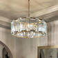 Harlow Crystal Round Chandelier 31"-Meet Lighting