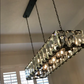 Harlow Multi Crystal Rectangular Chandelier-Meet Lighting