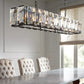 Harlow Multi Crystal Rectangular Chandelier-Meet Lighting