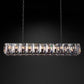 Harlow Multi Crystal Rectangular Chandelier-Meet Lighting