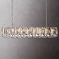 Harlow Multi Crystal Rectangular Chandelier-Meet Lighting