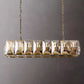 Harlow Multi Crystal Rectangular Chandelier-Meet Lighting