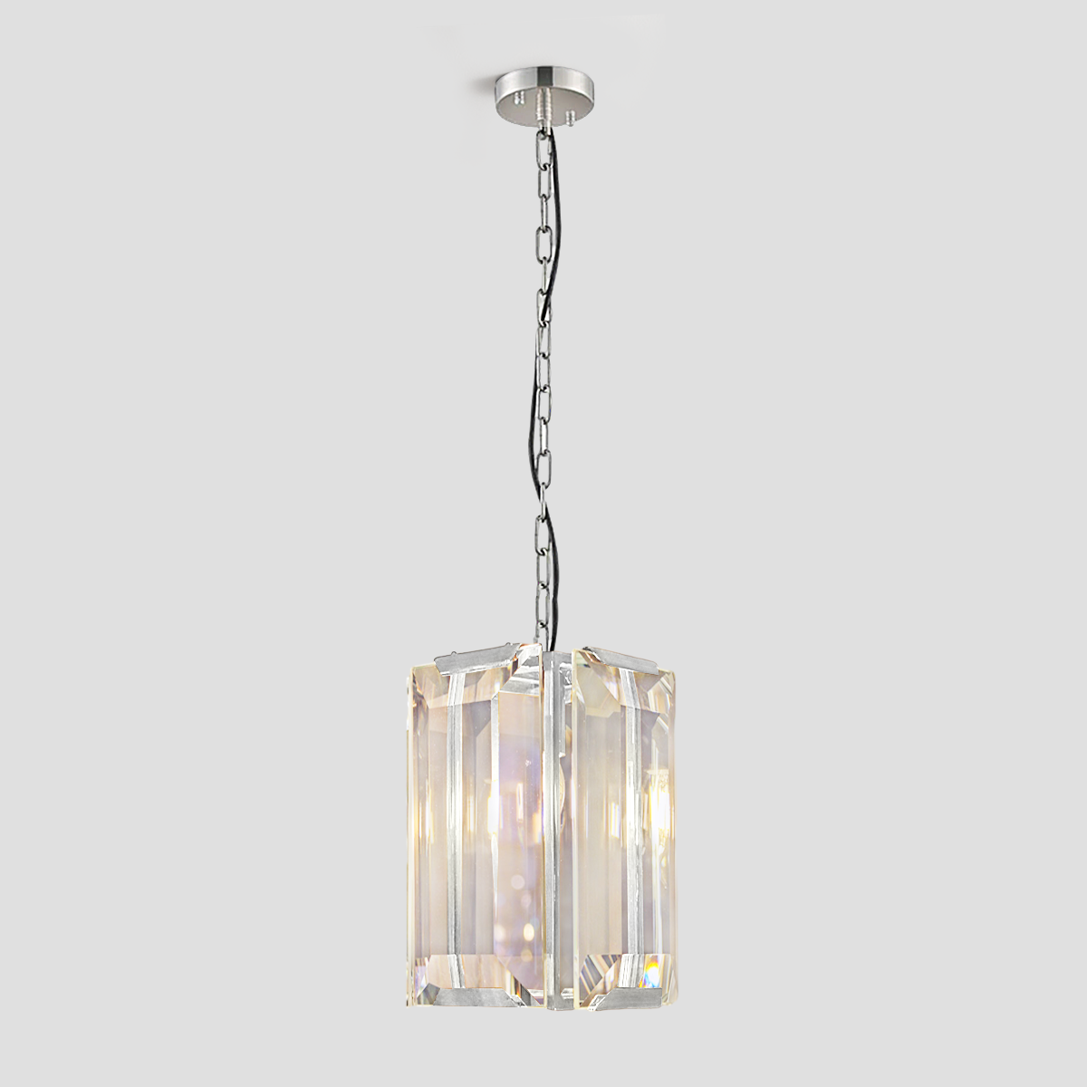 Harly Square Crystal Pendant-Meet Lighting