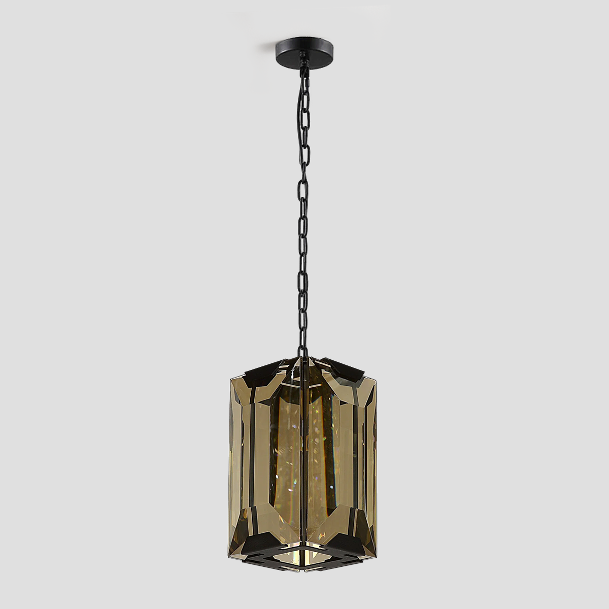 Harly Square Crystal Pendant-Meet Lighting