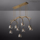 Hemisphera Modern Glass Linear Chandelier 54''-Meet Lighting