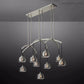 Hemisphera Modern Glass Linear Chandelier 54''-Meet Lighting