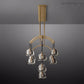 Hemisphera Modern Glass Linear Chandelier 72''-Meet Lighting