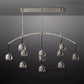 Hemisphera Modern Glass Linear Chandelier 72''-Meet Lighting