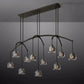 Hemisphera Modern Glass Linear Chandelier 72''-Meet Lighting