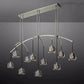 Hemisphera Modern Glass Linear Chandelier 72''-Meet Lighting