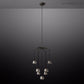 Hemisphera Modern Glass Round Chandelier 36''-Meet Lighting