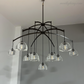 Hemisphera Modern Glass Linear Chandelier 72''-Meet Lighting