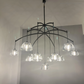 Hemisphera Modern Glass Linear Chandelier 72''-Meet Lighting