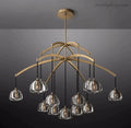 Hemisphere Modern Glass Round Chandelier 60''-MEET LIGHTING