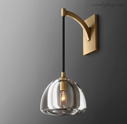 Hemisphera Modern Glass Wall Sconce-Meet Lighting