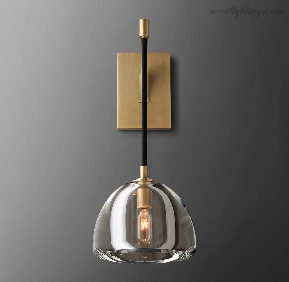 Hemisphera Modern Glass Wall Sconce-Meet Lighting