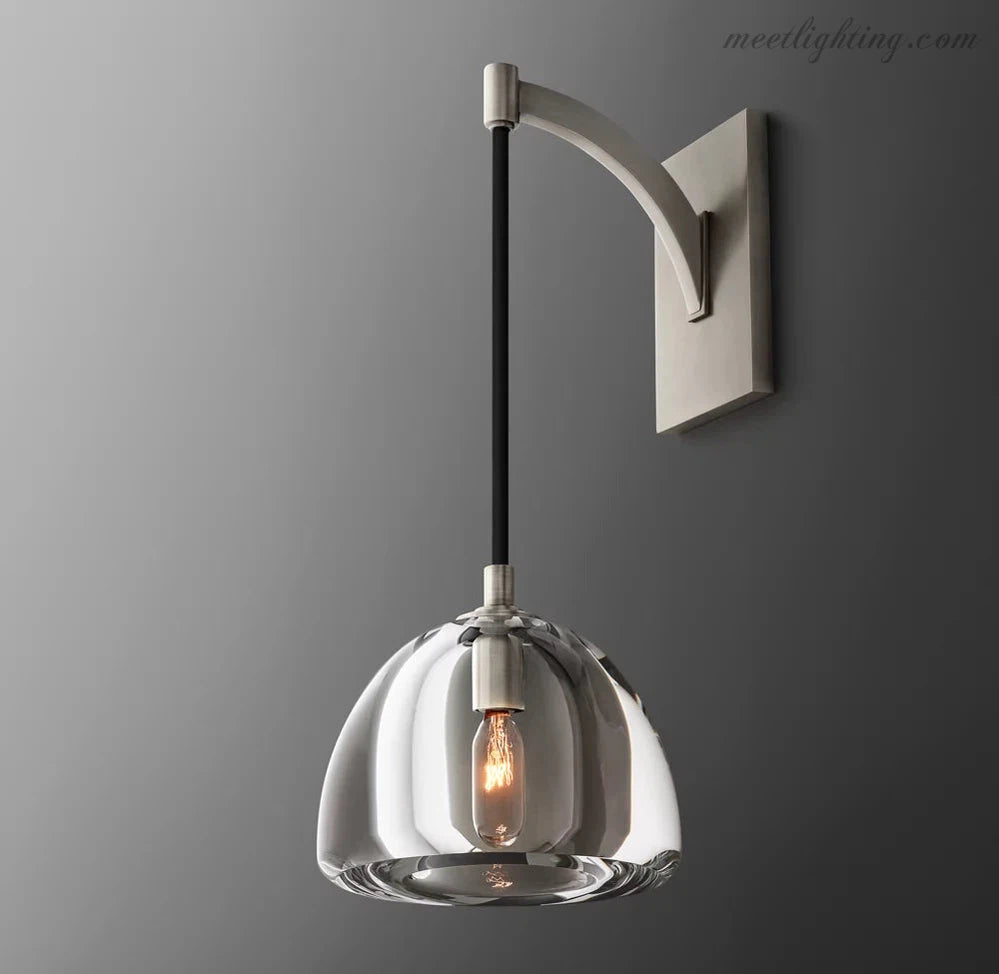 Hemisphera Modern Glass Wall Sconce-Meet Lighting