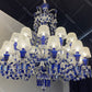 Baccarat Zenith Faunacrystopolis Blue Crystal Chandelier