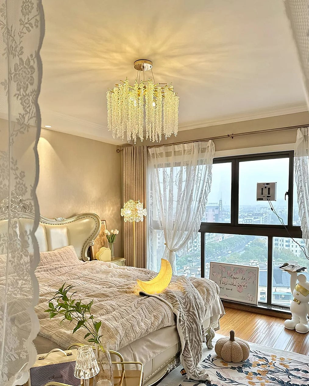 Branch Style Ceiling Light Crystal icicle Chandelier For Dining Table for Modern Home-MEET LIGHTING