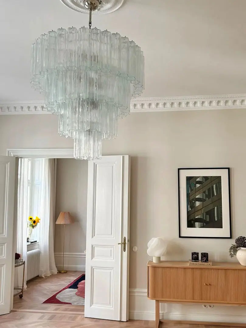 Murano Chandelier – 78 tubes – Transparent by Meetlighting