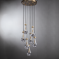 Modern Luxury Raindrop Round Chandelier,Raindrop Pendant Chandelier