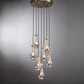 Modern Luxury Raindrop Round Chandelier,Raindrop Pendant Chandelier