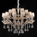 Maria Crystal Classic Chandelier 44" 18 Lights - Meet Lighting