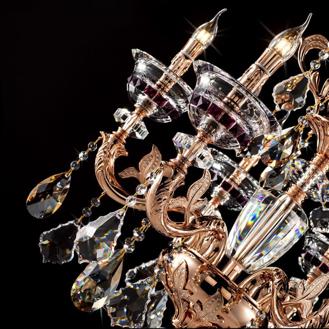 Maria Crystal Classic Chandelier 27" 6 Lights - Meet Lighting